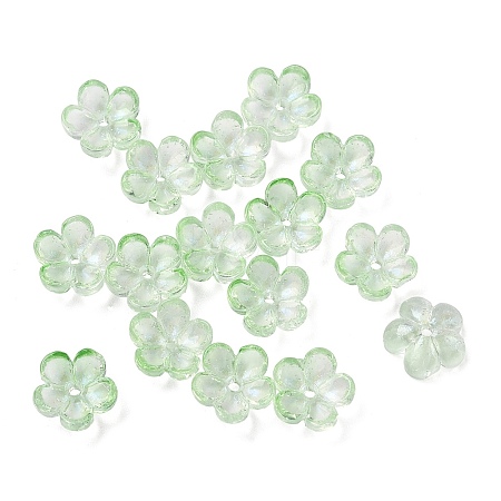 Dyed & Heated Glass Bead Caps GLAA-C042-01L-1