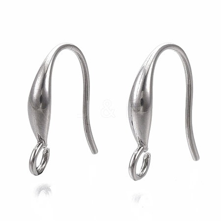 Tarnish Resistant 304 Stainless Steel Earring Hooks X-STAS-S079-163-1