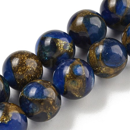 Synthetic Gold Clinquant Stone Beads Strands G-P549-A01-02A-1