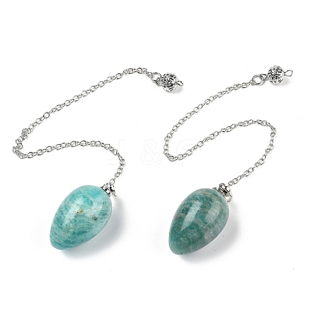 Natural Amazonite Dowsing Pendulums G-B139-04P-02-1