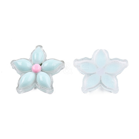 Transparent Resin Enamel Cabochons CRES-N018-053E-1