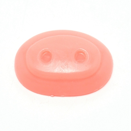 Oval Plastic Craft Pig Nose DIY-WH0301-62C-1