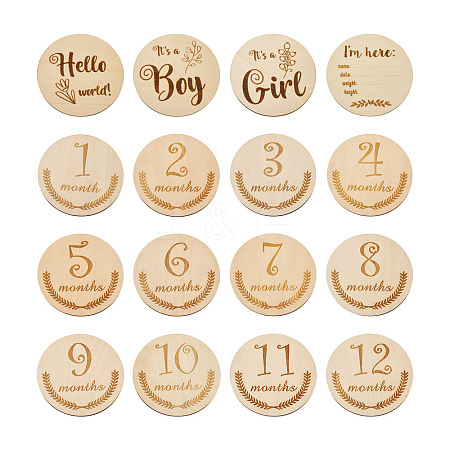 Basswood Milestone Cards WOOD-TA0001-41A-1