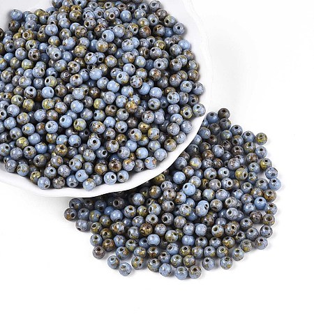 Picasso Baking Paint Glass Seed Beads SEED-N007-35F-1