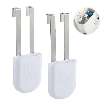 Stainless Steel & ABS Plastic Toilet Tank Cleaning Tablet Holder AJEW-WH0817-026-1