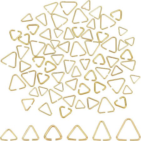 CHGCRAFT 600Pcs 6 Styles Brass Open Quick Link Connectors FIND-CA0004-01-1