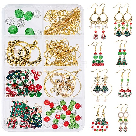 DIY Christmas Theme Earring Making Kits DIY-SC0019-45-1
