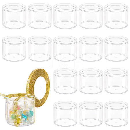 16pcs Transparent Plastic Box with Lid CON-FG0001-13-1
