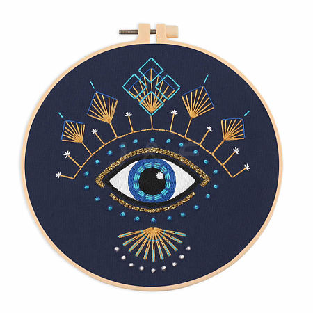 DIY Eye Pattern Embroidery Kits DIY-E063-02C-1