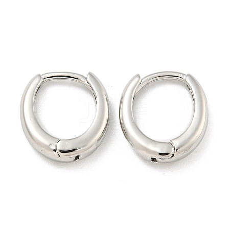 Rack Plating Brass Hoop Earrings EJEW-C102-30A-P-1