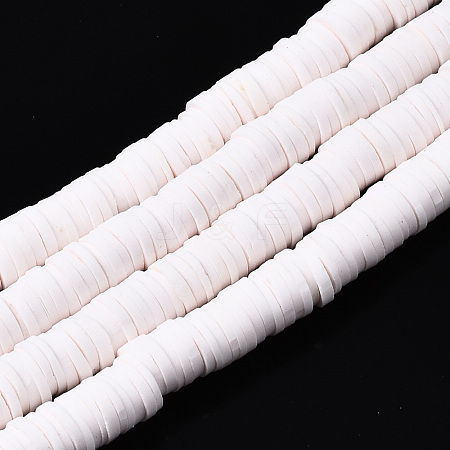 Handmade Polymer Clay Beads Strands CLAY-R089-6mm-134-1