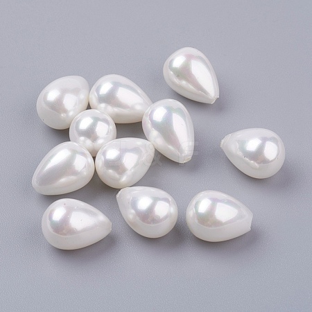 Shell Pearl Half Drilled Beads BSHE-G017-11x8mm-17-1