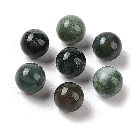 Natural Indian Agate No Hole Sphere Beads G-K353-04B-09-1