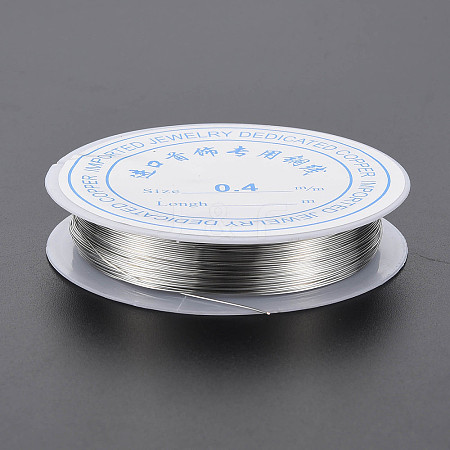 Round Copper Jewelry Wire X-CWIR-S002-0.4mm-01-1