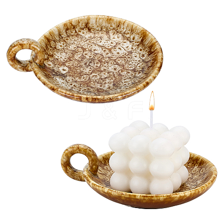 2Pcs Porcelain Candle Holders DJEW-PH0001-86A-1