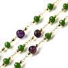 Handmade Natural Amethyst Nuggets Beaded Chains CHC-F020-06G-03-1