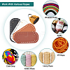   4Pcs 4 Colors Litchi Grain PU Leather Bag Bottoms FIND-PH0007-08-5
