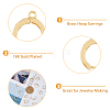 DICOSMETIC 20Pcs Brass Hoop Earrings KK-DC0002-99-4