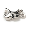 Brass Micro Pave Cubic Zirconia Charms KK-I276-42P-2