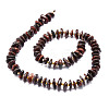 Natural Dyed & Heated Red Tiger Eye Beads Strands G-E569-J06-2