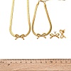 Bowknot 304 Stainless Steel Pendant Necklaces & Charms Bracelets & Stud Earrings Sets SJEW-Z003-03G-6