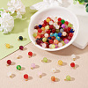 Glass Round Pendants PALLOY-TADJ00001-02-4
