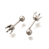 304 Stainless Steel Stud Earring Findings STAS-F311-18P-02A-2