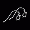 925 Sterling Silver Earring Hooks X-STER-I014-10S-4
