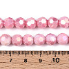 Anti-Tarnish Electroplate Glass Beads Strands EGLA-T021-8mm-15-03-4