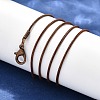 Brass Round Snake Chain Necklace Making LS-KK-F763-07R-2
