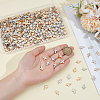 500Pcs 2 Colors CCB Plastic Beads CCB-ME0001-06-3