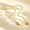 304 Stainless Steel Tassel Ear Thread for Women WG27079-01-2