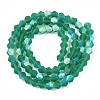 Imitate Austrian Crystal Bicone Frosted Glass Beads Strands LS-EGLA-A039-T2mm-MB10-2
