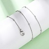 Brass Satellite Chain Necklaces MAK-L045-08P-1