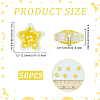 50Pcs Glass Beads LAMP-SC0001-39-2
