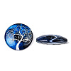 Half Round/Dome Tree Pattern Glass Flatback Cabochons for DIY Projects GGLA-Q037-25mm-M28-10-4
