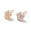 Star Natural Pearl Stud Earrings for Women EJEW-E303-17G-2