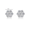 925 Sterling Silver Pave Moissanite Stud Earrings for Women SX7074-1-6