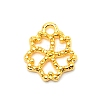 Flower Alloy Small Handmade Pendant PALLOY-WH0092-40G-1