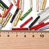 Dyed Colours Glass Twist Bugle Beads GLAA-XCP0012-05-4