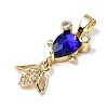 Brass Micro Pave Cubic Zirconia Pendants KK-K375-27G-20-2