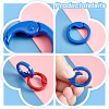   28Pcs 14 Colors Spray Painted Alloy Spring Gate Rings FIND-PH0007-90-4