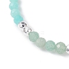 Natural Baroque Pearl Keshi Pearl Beaded Bracelets BJEW-JB12555-4