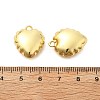 Heart Brass Pendants KK-L237-002G-3