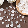 600Pcs 10 Styles Acrylic Bead Caps OACR-SC0002-37-5