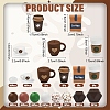 80Pcs 14 Styles Silicone Focal Beads SIL-YW0002-36-3