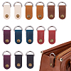 14Pcs 7 Colors Oval Cowhide Leather Pendant Decorations HJEW-FH00288-1