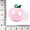 Plating Opaque Acrylic Pendants PACR-T018-02M-4