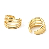 Rack Plating Brass Splite Cuff Earrings EJEW-L261-013G-2