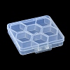Transparent Plastic Bead Containers CON-YW0001-55-2